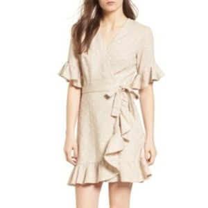 WAYF Ruffle Wrap Dress